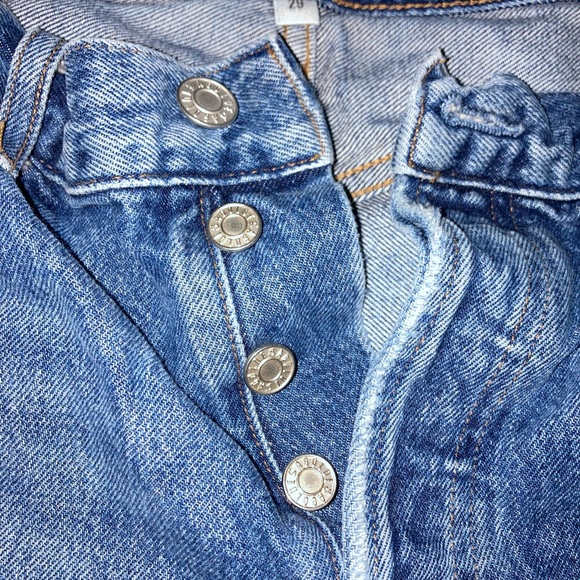 Agolde brand denim cutoff shorts - Picture 3 of 4